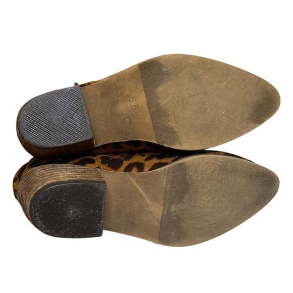 Arider Girl Leopard Print Cutout Ankle Booties Women's 6.5 Slip On Boot - Picture 8 of 8